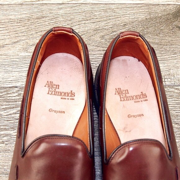 * NIB * $395 Allen Edmonds GRAYSON Dress Loafer 10.5 B Narrow * add $15 Trees main image 12